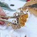 Vintage Bridal Honey Gold Rhinestone Bridal U Hair Pin (1)