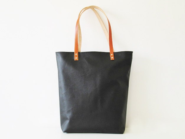 Large Tote bag, Shopper bag, Beach bag, Black