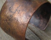 Copper Cuff Bracelet- organic, distressed bracelet