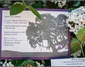 Fun and Modern Tree of Love Wedding Invitations - Silver Level