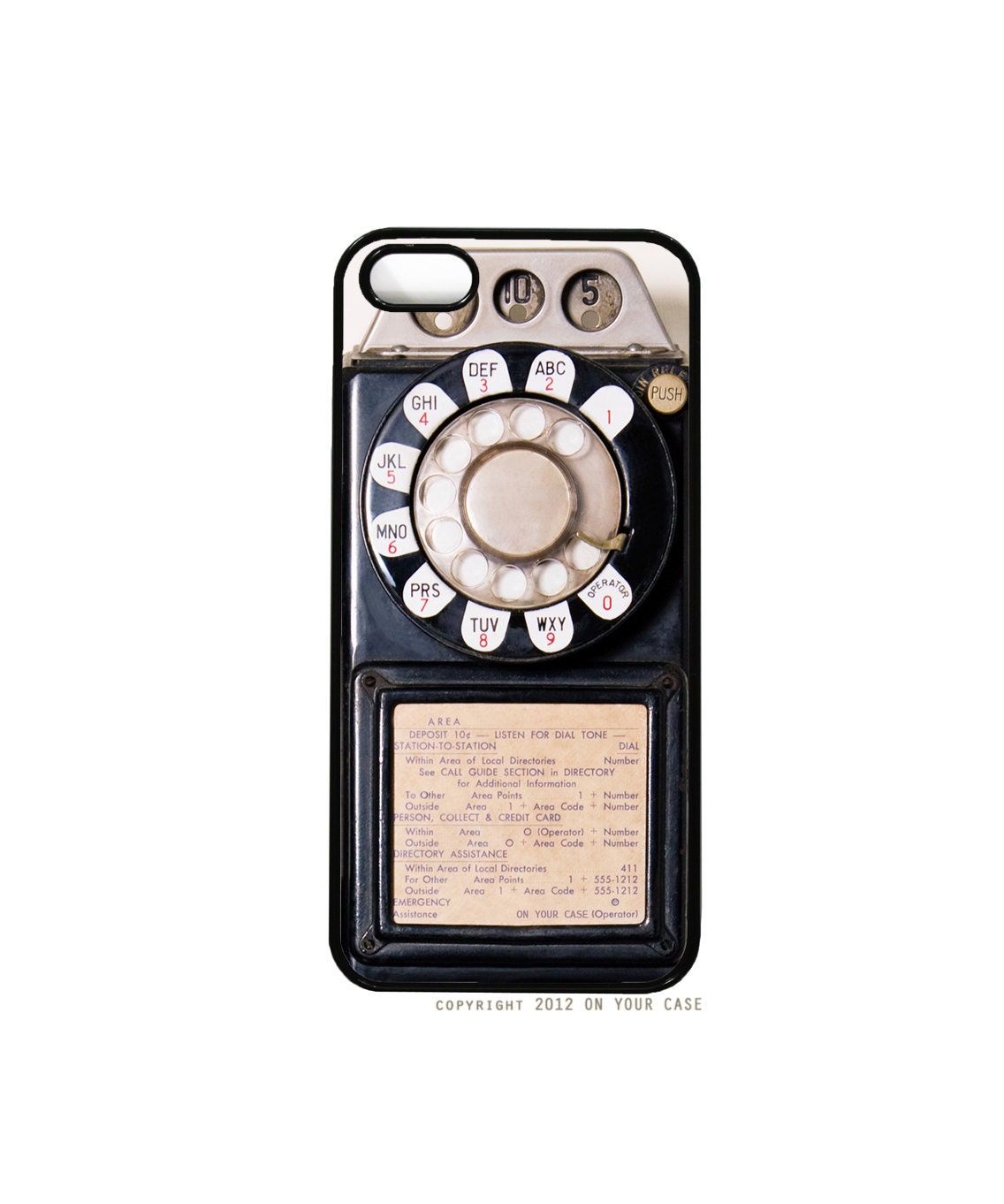 iPhone 5 Case Vintage Payphone