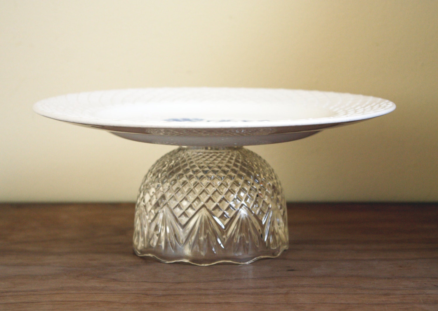 Cake Stand / Porcelain Glass Cake Stand / Cupcake Stand / Macaron Cake Stand / Custom Cake Stands / Wedding Cake Pedestal