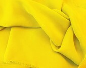 Solid Chiffon Sunshine Yellow 58 Inch Fabric by the Yard, 1 Yard.