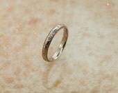 Antique White Gold Wedding Band