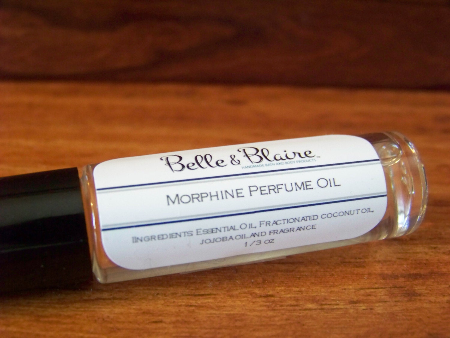 Vegan - Morphine Perfume Oil- Cedarwood, Caramel, Egyptian Musk, Vanilla, Eucalyptus- Roll On Perfume