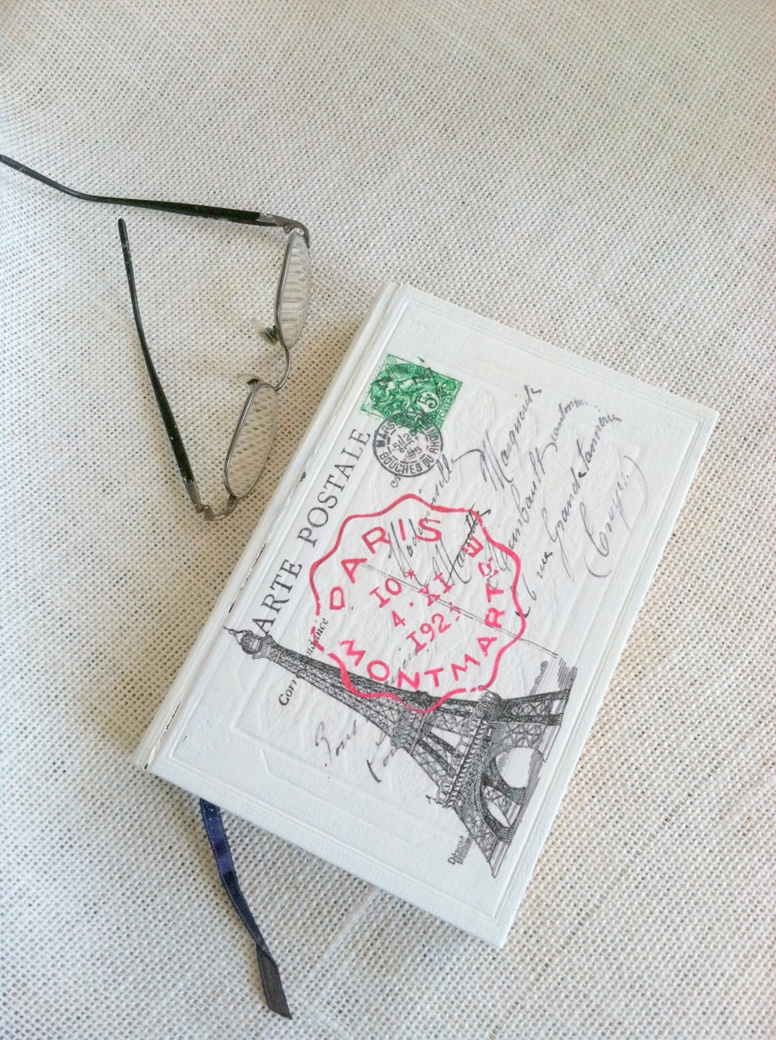 Vintage French Inspired  Books/Repurposed - Distressed Decor/French Country/Cotttage Style/Shabby Chic