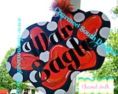 Auburn War Eagle Wood Door Hanger, wall sign, tailgaiting decor