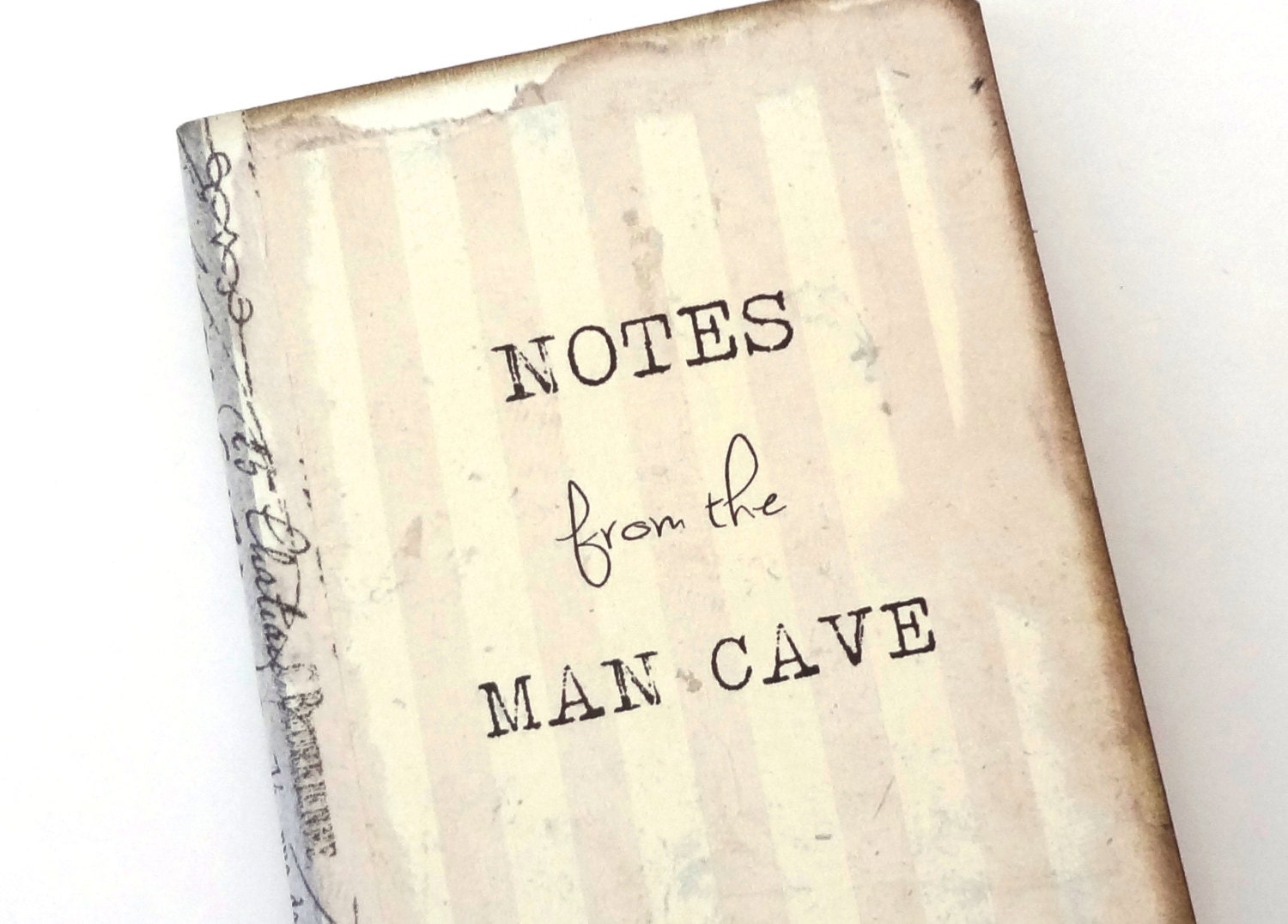 Man Cave Journal, Gift for Him, Gag Gift, Bachelor Party Favors, Pocket Moleskine, Father's Day Gift, Man Cave Decor