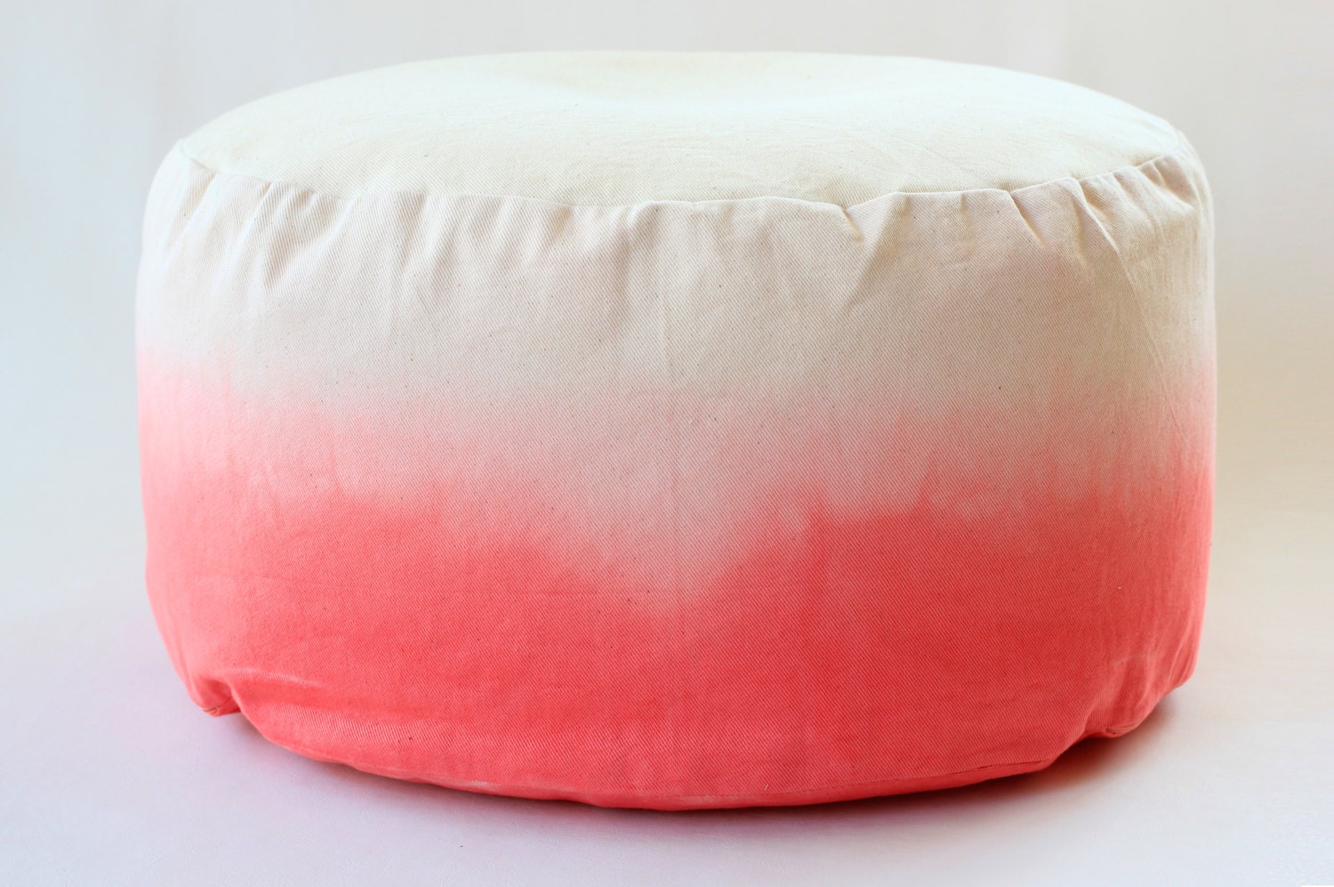 Ombre Coral Pink - Mini Bean Bag / Foot stool cover