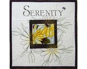 Serenity Quilted Wall Hanging Patchwork Mini Quilt