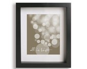 Silent Night - Christmas music, lyric, wall art, bokeh, holiday decor, christmas decoration, gift idea, typography print