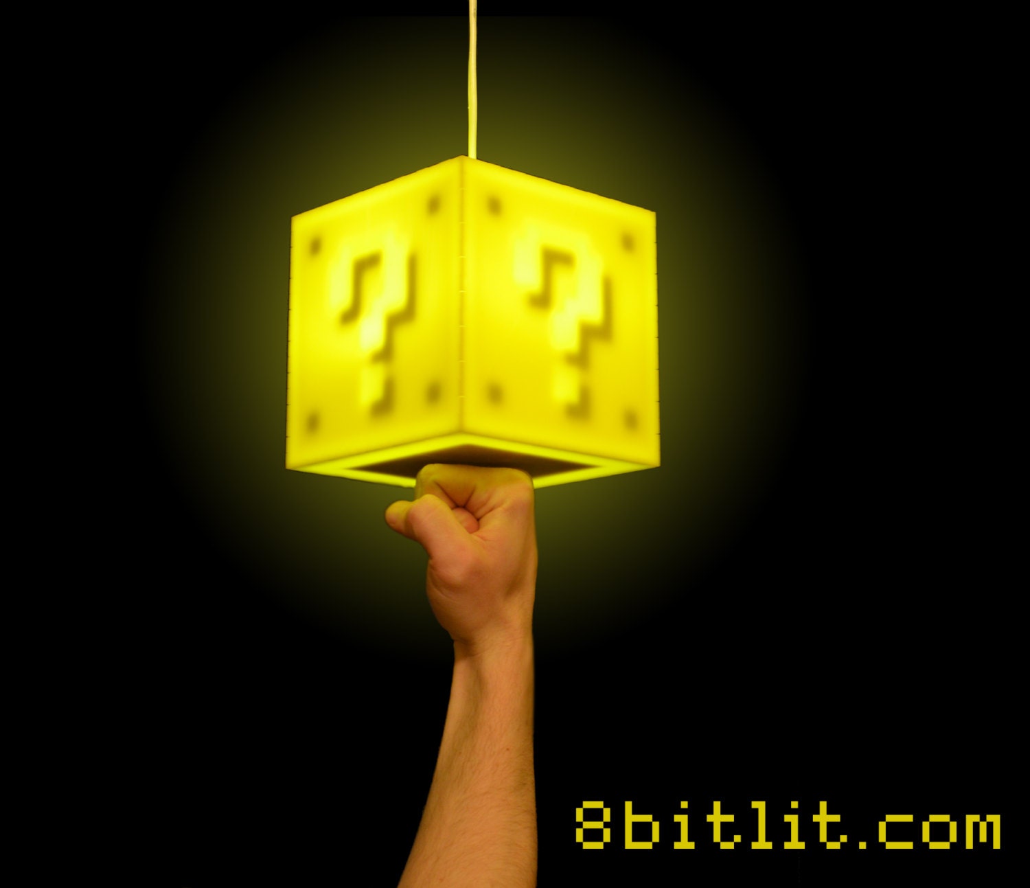 Interactive 8-bit Question Block Lamp