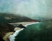 6x6 Print A Foggy Day Along the Coast Oceanscape
