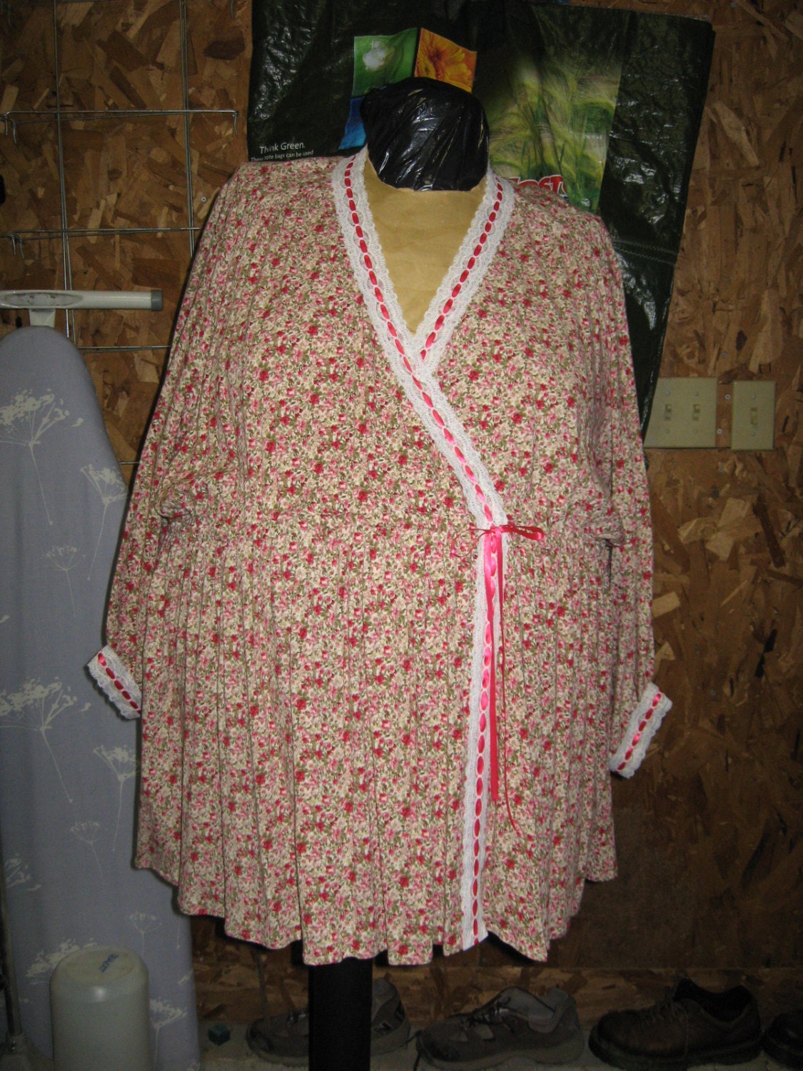 4X - 6X Pink & Green Rayon Valentine Top