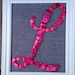 Framed Button Letter L