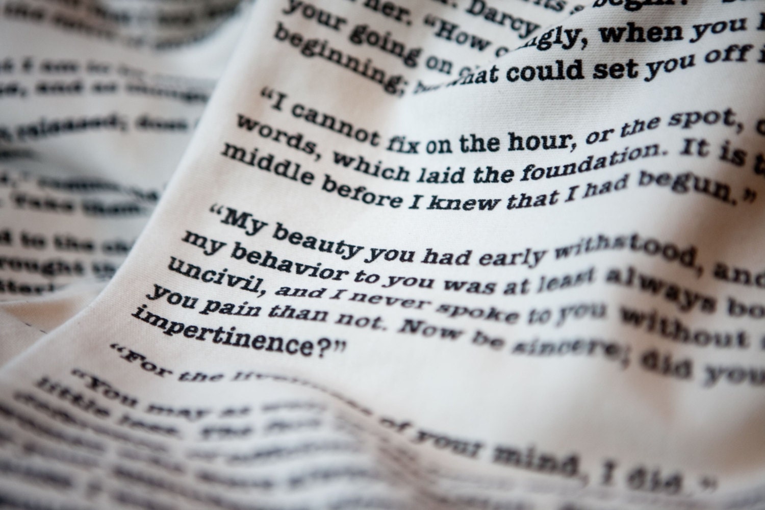 Pride and Prejudice Book Scarf