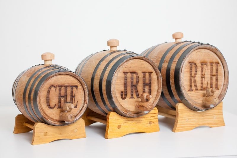 1 Liter Personalized Mini Whiskey Barrel