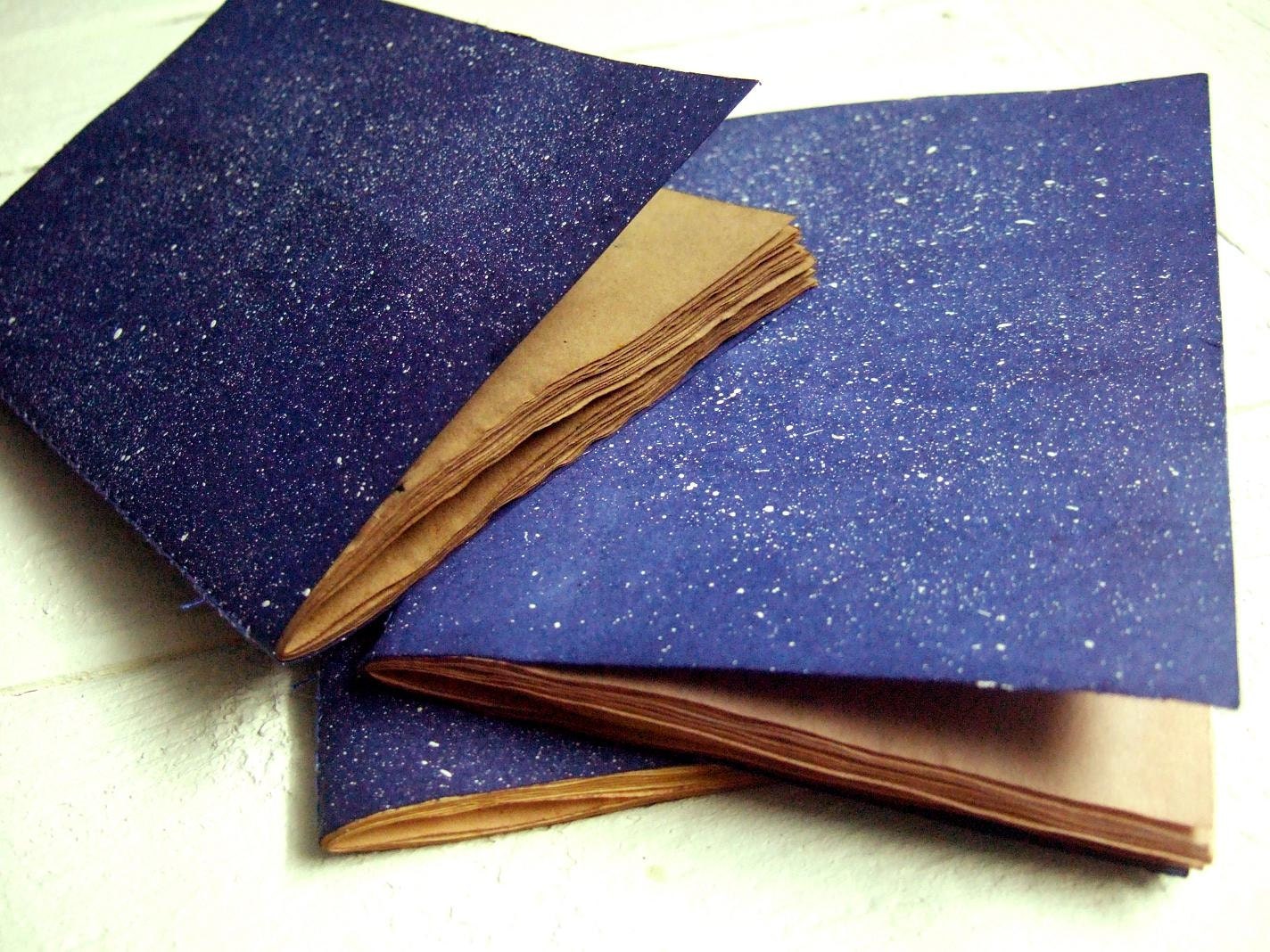 Cosmos - Jotter, Pocket Notebook, Mini Journal with antique paper