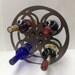 16mm Film Reel Wine Rack Brown
