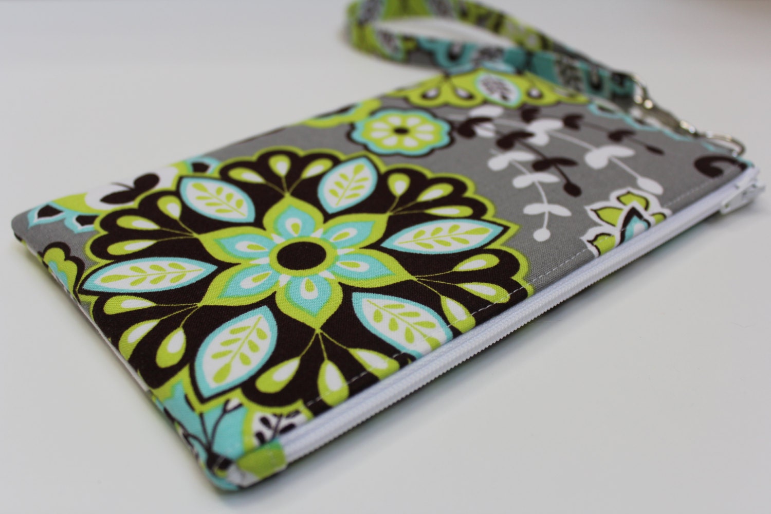 Small zip clutch clutch wristlet padded purse wallet cell phone case padded