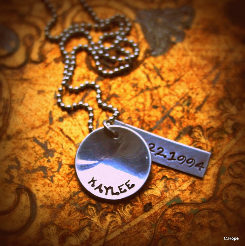 ADD ON Date Tag Sterling Silver