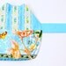 Dress for Puppy or Teacup Dog - Clothes with Baby Blue Bodice with Lace and Multicolored Floral Skirt