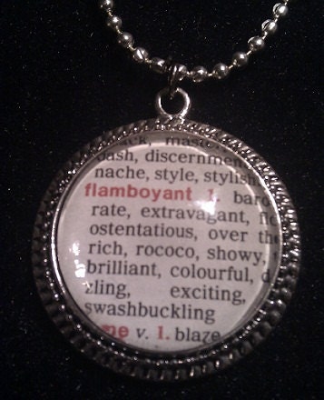 Bookish necklace: fab & flamboyant