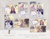 INSTANT DOWNLOAD Senior Rep Card psd templates, vol.1