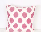 20 inch ikat pillow cover Polka dots