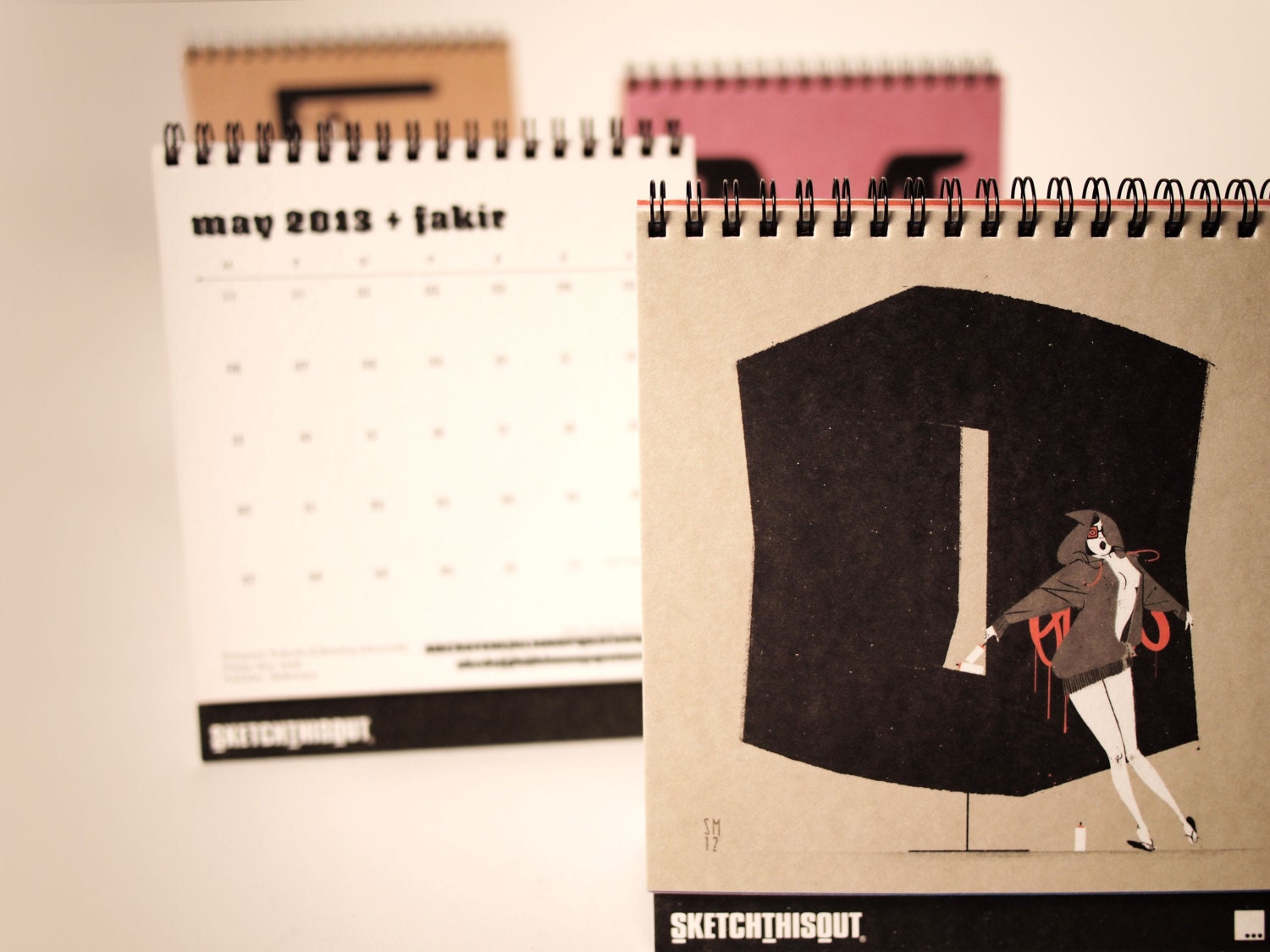 2013 Chicks&Types Desk Calendar by Simone Massoni
