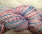 Hand-Dyed Sparkle Sock Yarn - Bubblegum