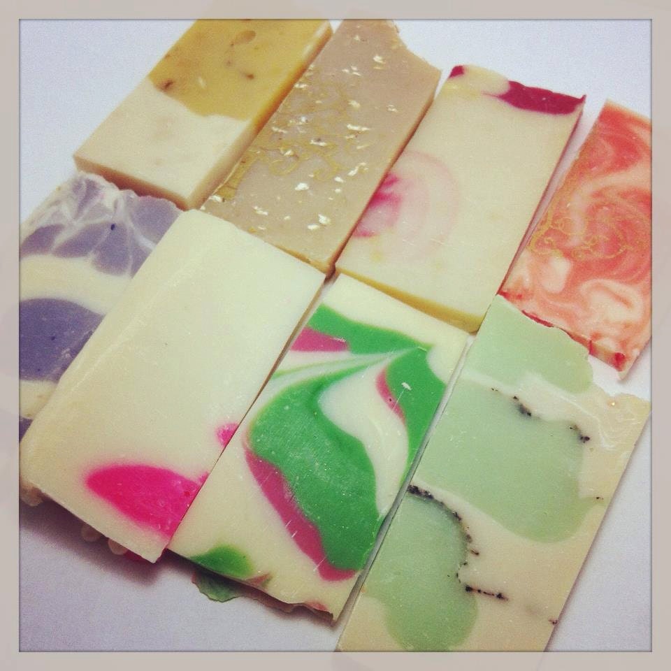 Soap Sampler - Cold Process Silk Soap Sampler,  Vegan,  CrueltyFREE