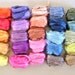 3.2oz (90g) 25 ASSORTED COLORS Mulberry Silk Roving Fiber Stock