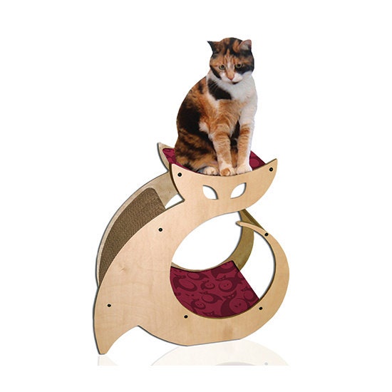 Cattino - Cat Scratcher, Kitty Condo & Cat Perch Pet Furniture with cat nip