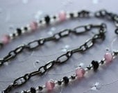 Beaded Eye Glass Necklace 25 Inches Long