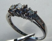 14k White Gold Engagement Ring