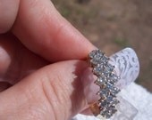 1ct 10k Diamond Anniversary Ring Free Shipping