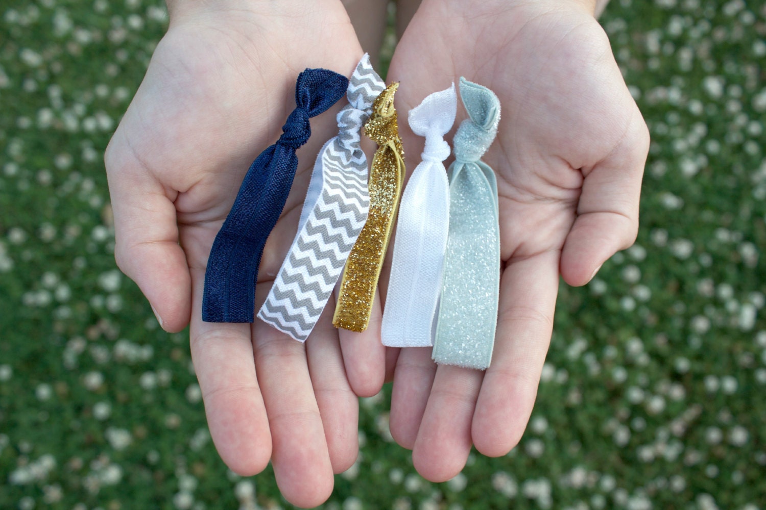 5 Pack Hair Ties // The Sailor Collection // Emi Jay Inspired // No-Dent Hair Ties for Women // Beautiefull Things