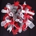 Valentine Day Spiral Deco Mesh Wreath