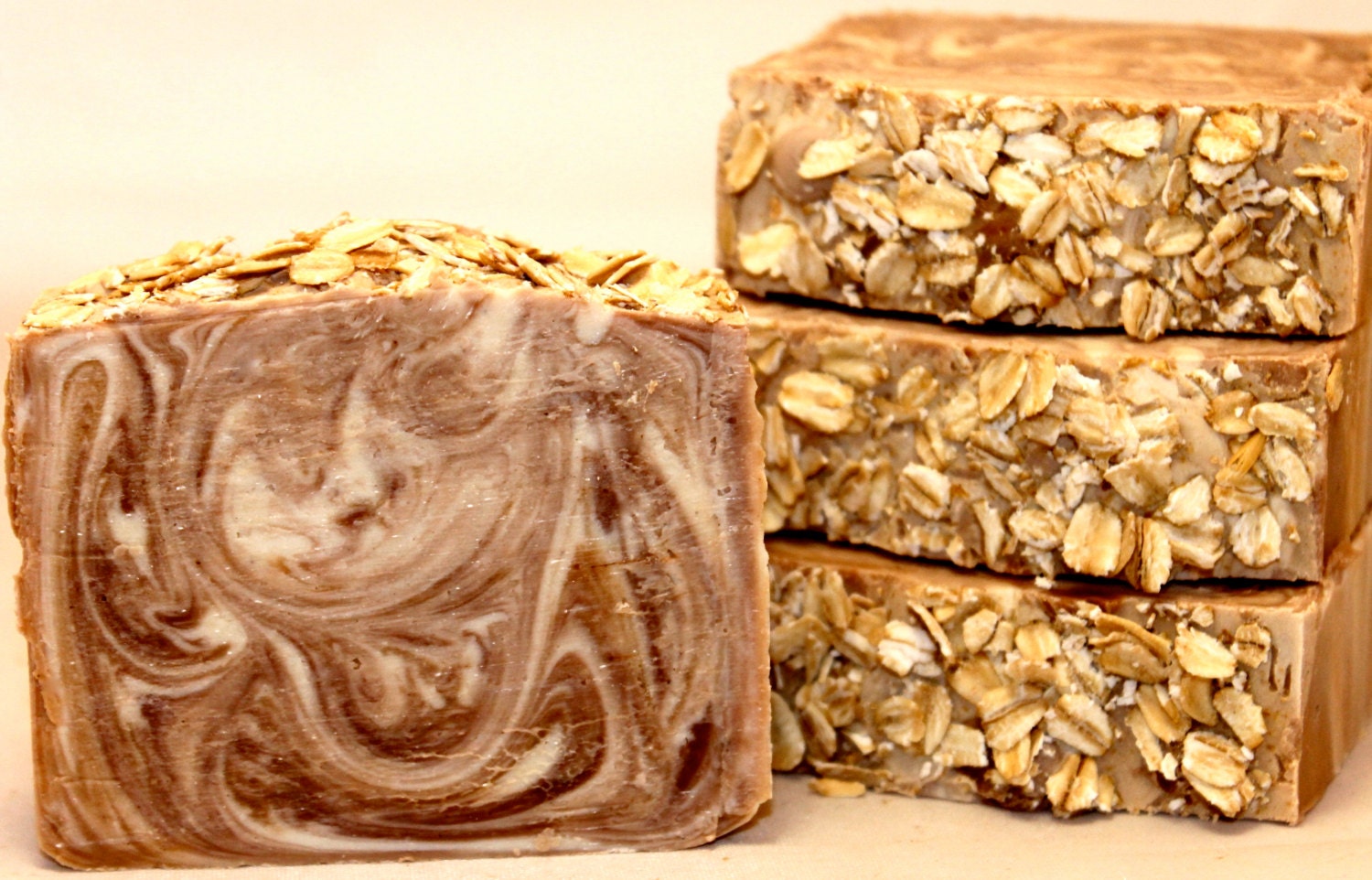 Oatmeal, Milk, & Honey Soap w/Shea Butter, Mango Butter Luxury Artisan Spa Cold Process Vegan Soap
