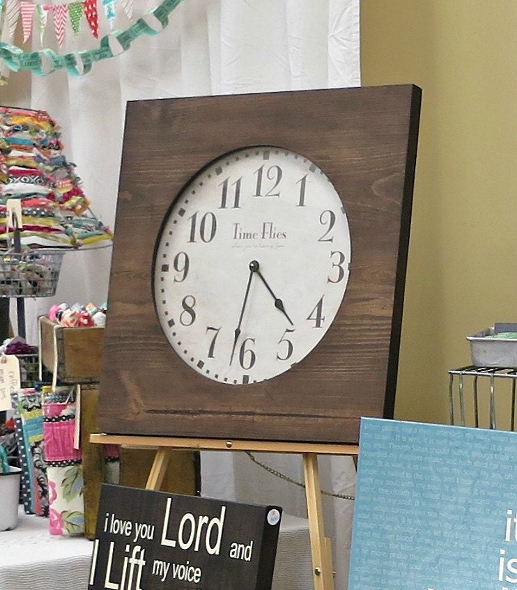 Time Flies, 24x24 Wall Clock