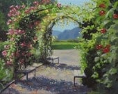 Original Landscape painting - "Vineyard Gardens"