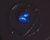 Galaxy Necklace / Fox Fur Nebula Pendant / Cosmic Necklace / Space Necklace