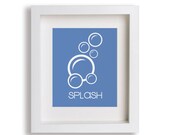 Baby's First Art Print - Splash 8x10 - Children's Bathroom Decor, Kids Wall Art, Bathroom Art, Kids Bathroom, Splash, Bath, Bubbles