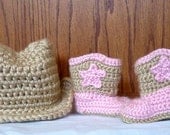 cowboy set, baby girl, newborn girl