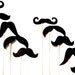 DIY- YOU GLUE - 60 Photo Booth Props Photobooth prop - On a Stick - Mustache Moustache Party Made to Order