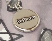 Believe Inspire Necklace, Graduation Necklace, Graduation Jewelry, Graduation Gift, Inspirational Necklace