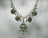 ROMAN SALE Domina's Emeralds necklace.  Roman-style genuine emerald necklace. Graeco-Roman collection. NECK-029