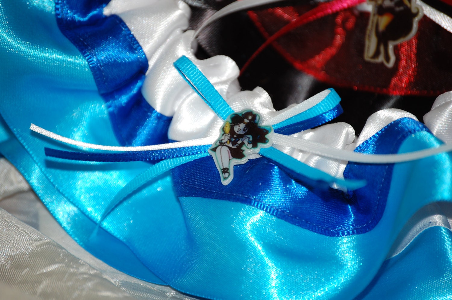 Custom Sailor Neptune Sailor Scout Bridal Garter Great for Weddings or Prom