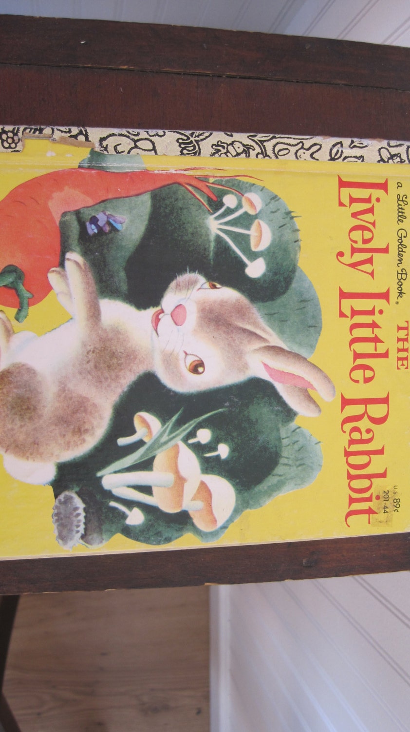 Vintage Little Golden Book The Lively Little Rabbit